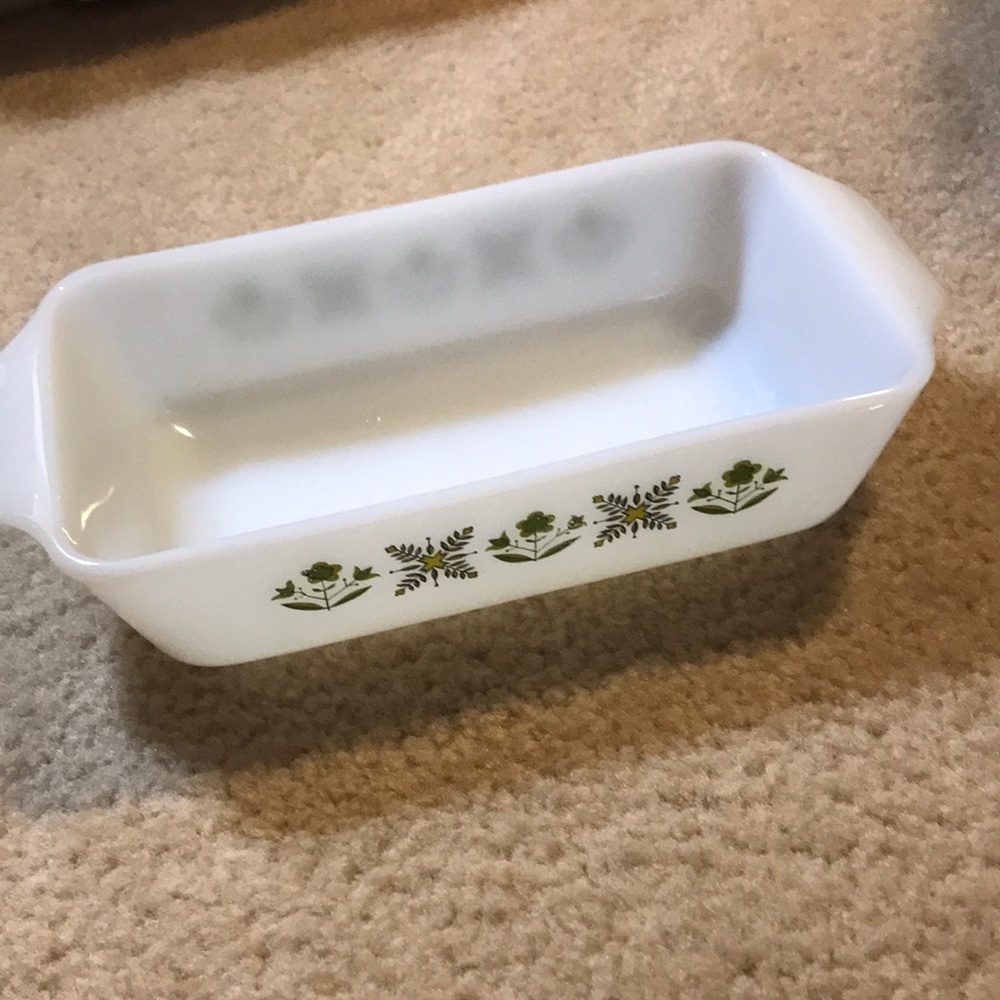 Vintage Fire King Meadow Green by Anchor Hocking bakeware